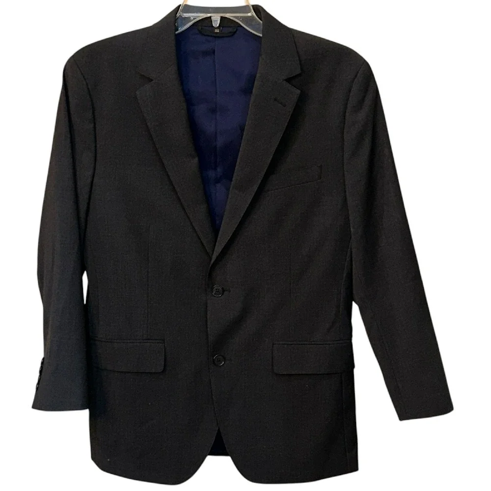 Bonobos Jetsetter Italian Wool Blazer Slim Fit Charcoal Grey 40R Work Business